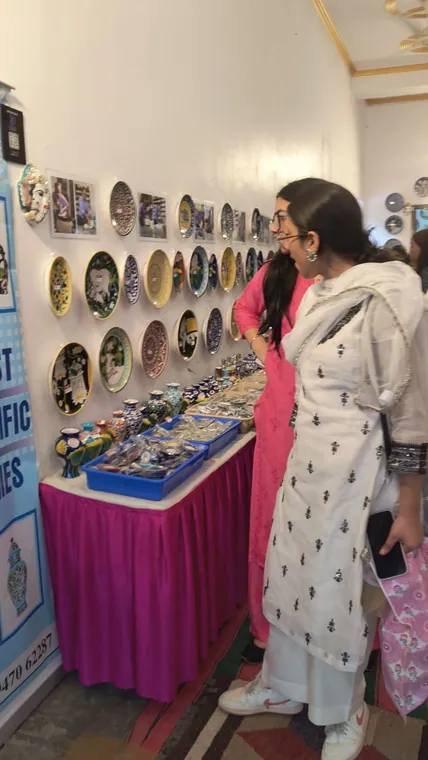 Sagar Blue Art Pottery at an exhibition — photograph 10